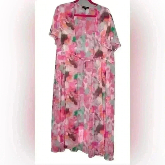 Torrid Textured Chiffon Kimono (Q19) - Picture 1 of 9